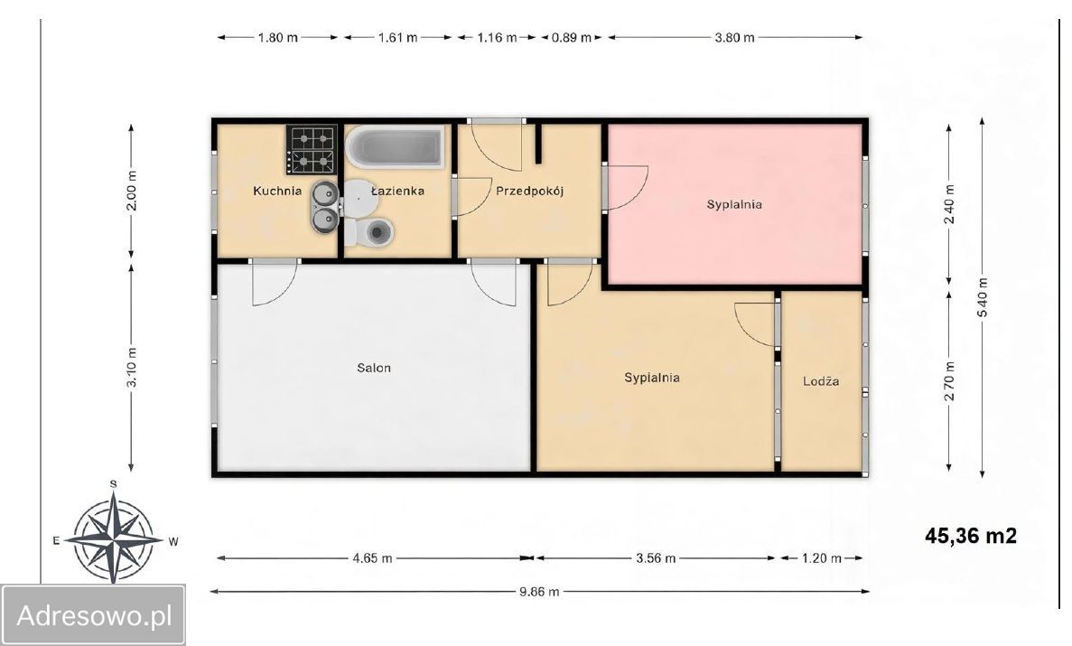 Mieszkanie 3-pokojowe Warszawa Służewiec, ul. Bokserska. Zdjęcie 16