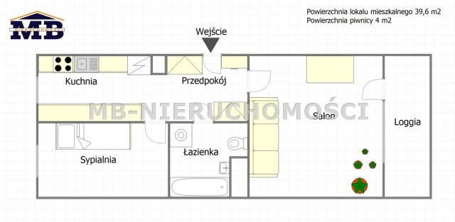 Mieszkanie 2-pokojowe Olsztyn Redykajny, ul. Dziewanny. Zdjęcie 15