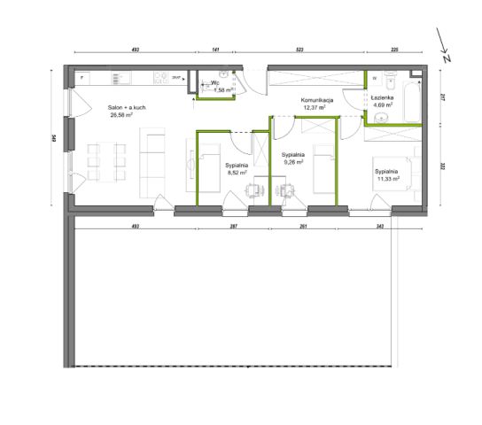 Mieszkanie 4-pokojowe Wrocław Ołtaszyn, ul. Orawska. Zdjęcie 8