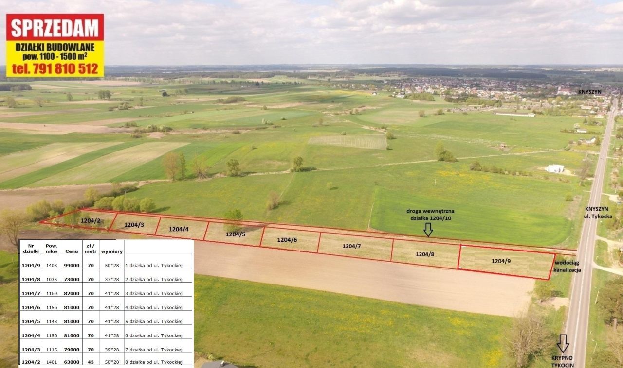 Działka budowlana Knyszyn, ul. Starodworna. Zdjęcie 6