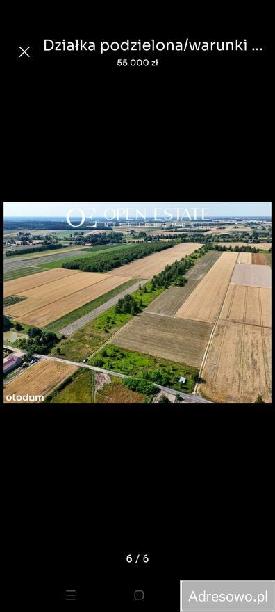 Działka rolno-budowlana Kamienica