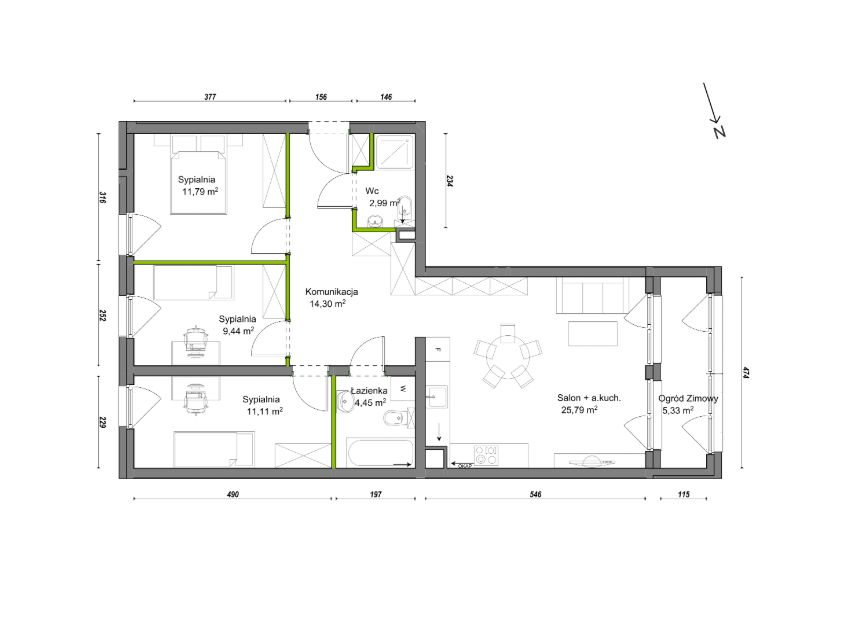 Mieszkanie 4-pokojowe Wrocław Ołtaszyn, ul. Orawska. Zdjęcie 8