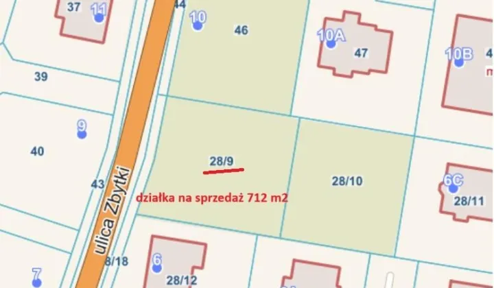 Działka budowlana Warszawa Białołęka, ul. Zbytki