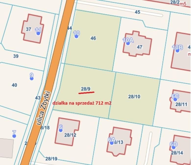 Działka budowlana Warszawa Białołęka, ul. Zbytki