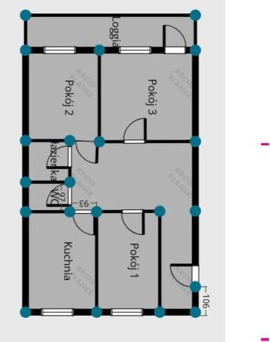 Mieszkanie 3-pokojowe Wrocław Południe, ul. Powstańców Śląskich. Zdjęcie 9