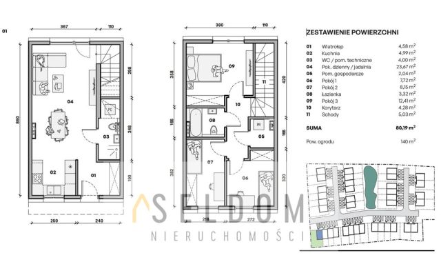 dom szeregowy, 4 pokoje Polska Nowa Wieś, ul. Lipowa. Zdjęcie 7