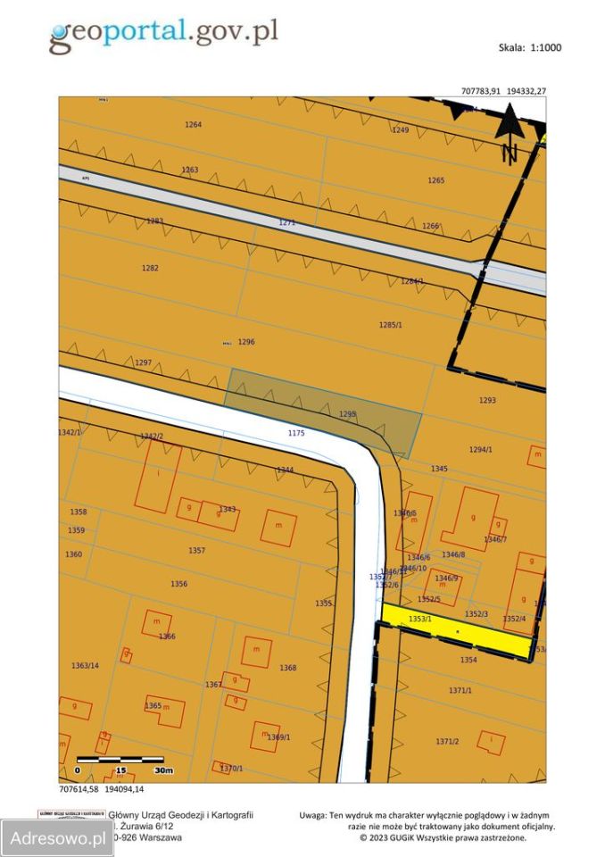 Działka budowlana Rymanów, ul. Mitkowskiego. Zdjęcie 4