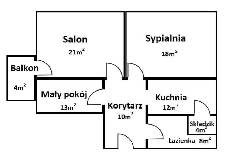 Mieszkanie 3-pokojowe Szczecin Niebuszewo. Zdjęcie 8