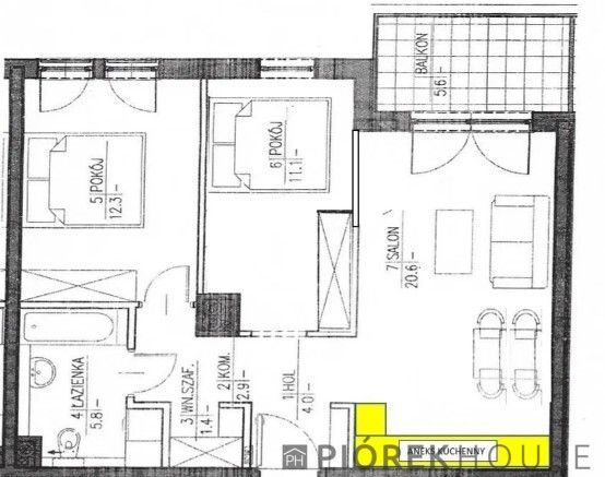 Mieszkanie 3-pokojowe Warszawa Wilanów, ul. Adama Branickiego. Zdjęcie 14