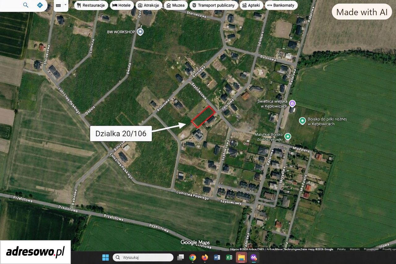 Działka budowlana Kębłowice, ul. Szybowcowa. Zdjęcie 4
