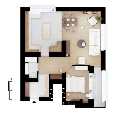 Mieszkanie 2-pokojowe Warszawa Śródmieście, ul. Smolna. Zdjęcie 4