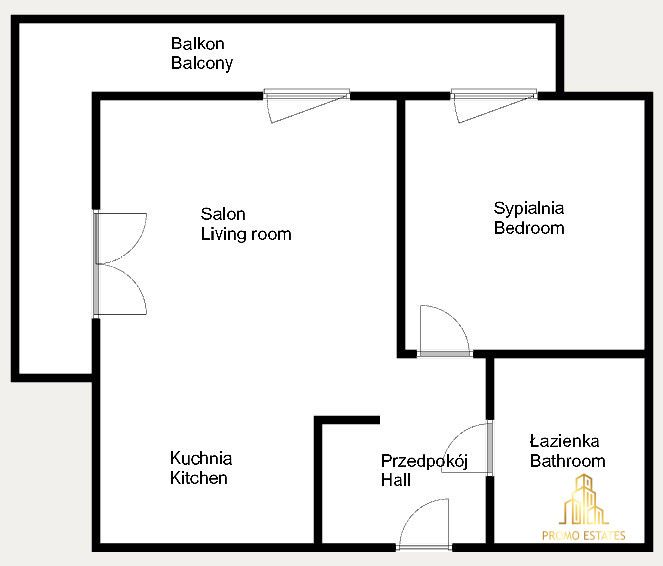 Mieszkanie 2-pokojowe Kraków Podgórze, pl. Bohaterów Getta. Zdjęcie 17