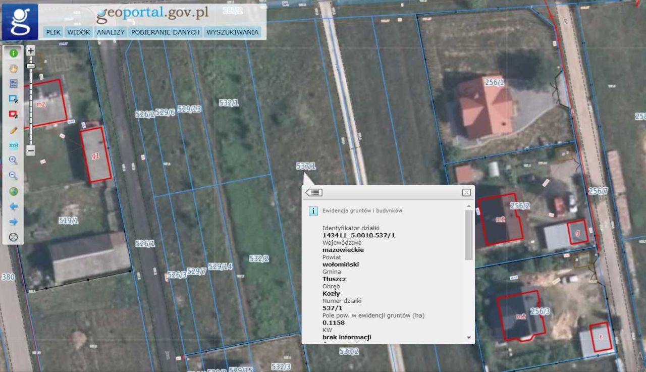 Działka budowlana Kozły. Zdjęcie 2