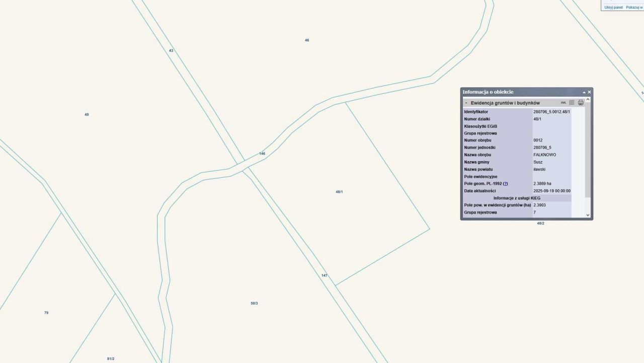 Działka rolna Falknowo Małe. Zdjęcie 4