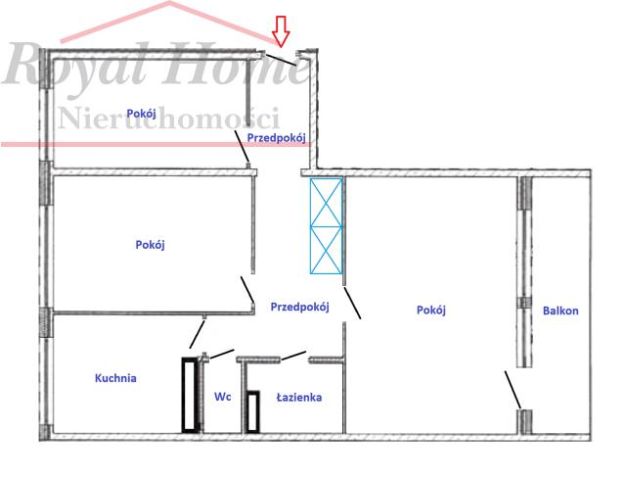 Mieszkanie 3-pokojowe Wrocław Krzyki, ul. Jabłeczna. Zdjęcie 13