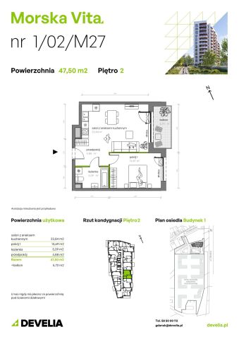 Mieszkanie 2-pokojowe Gdynia Leszczynki, ul. Działdowska. Zdjęcie 7