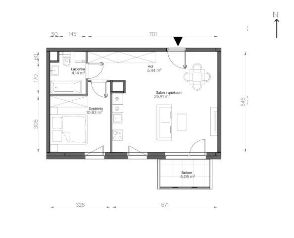 Mieszkanie 2-pokojowe Warszawa Praga-Południe, ul. Podskarbińska. Zdjęcie 7