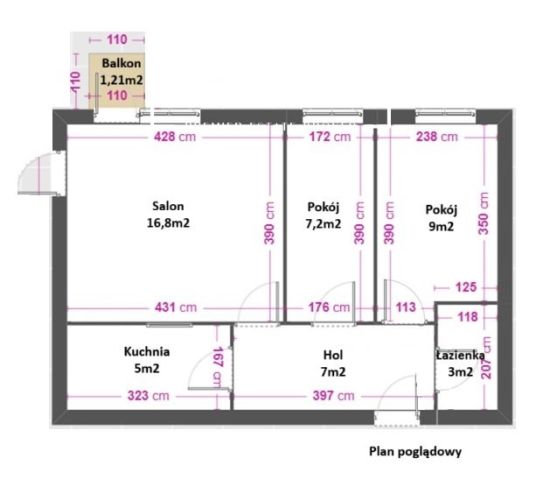 Mieszkanie 3-pokojowe Warszawa Mokotów, ul. Bełdan. Zdjęcie 17