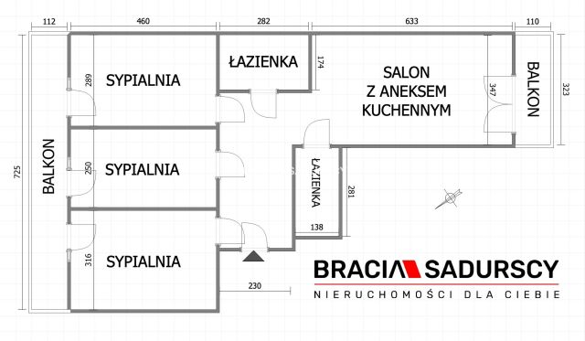 Mieszkanie 4-pokojowe Kraków Kliny, ul. bpa Albina Małysiaka. Zdjęcie 22