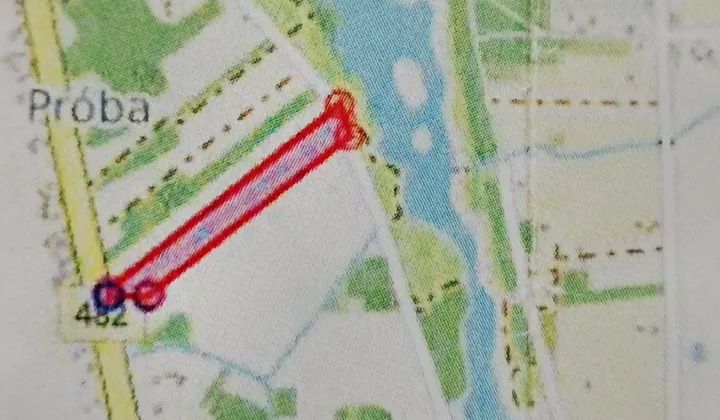 Działka budowlana Próba