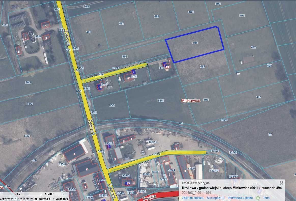 Działka siedliskowa Minkowice. Zdjęcie 7
