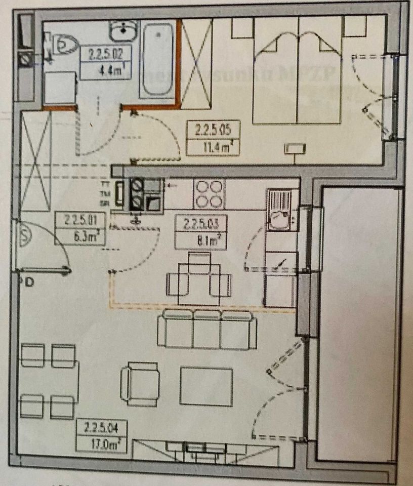 Mieszkanie 2-pokojowe Wrocław Sołtysowice, ul. Lothara Herbsta. Zdjęcie 8