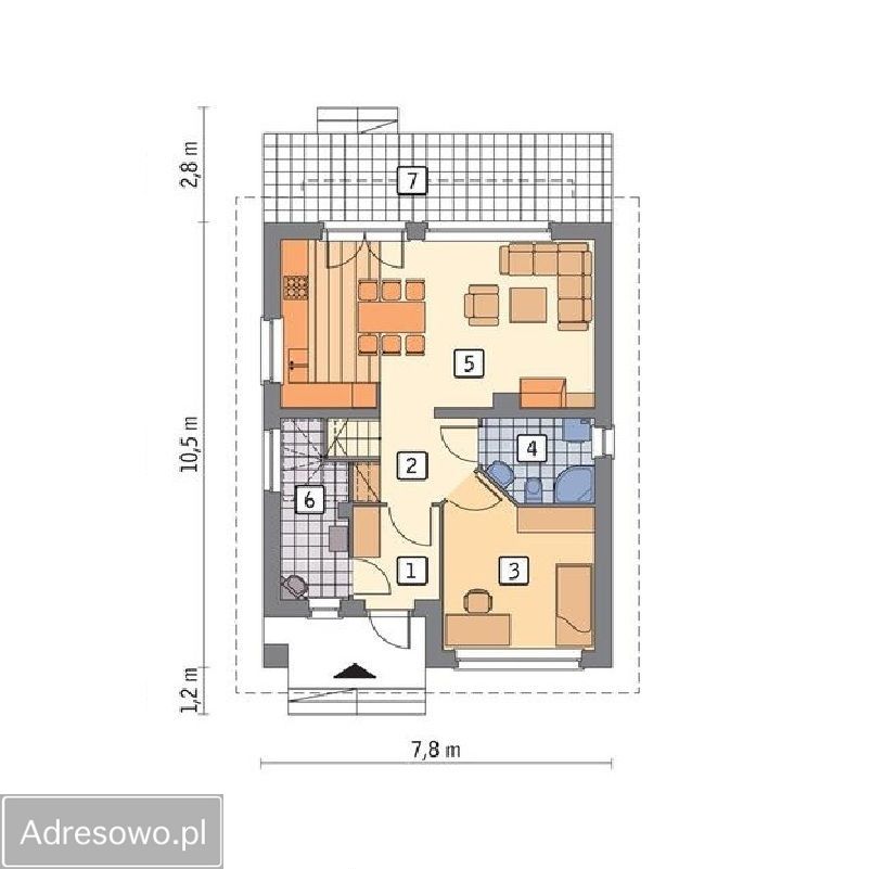 dom wolnostojący, 4 pokoje Mielno, ul. Spokojna. Zdjęcie 8