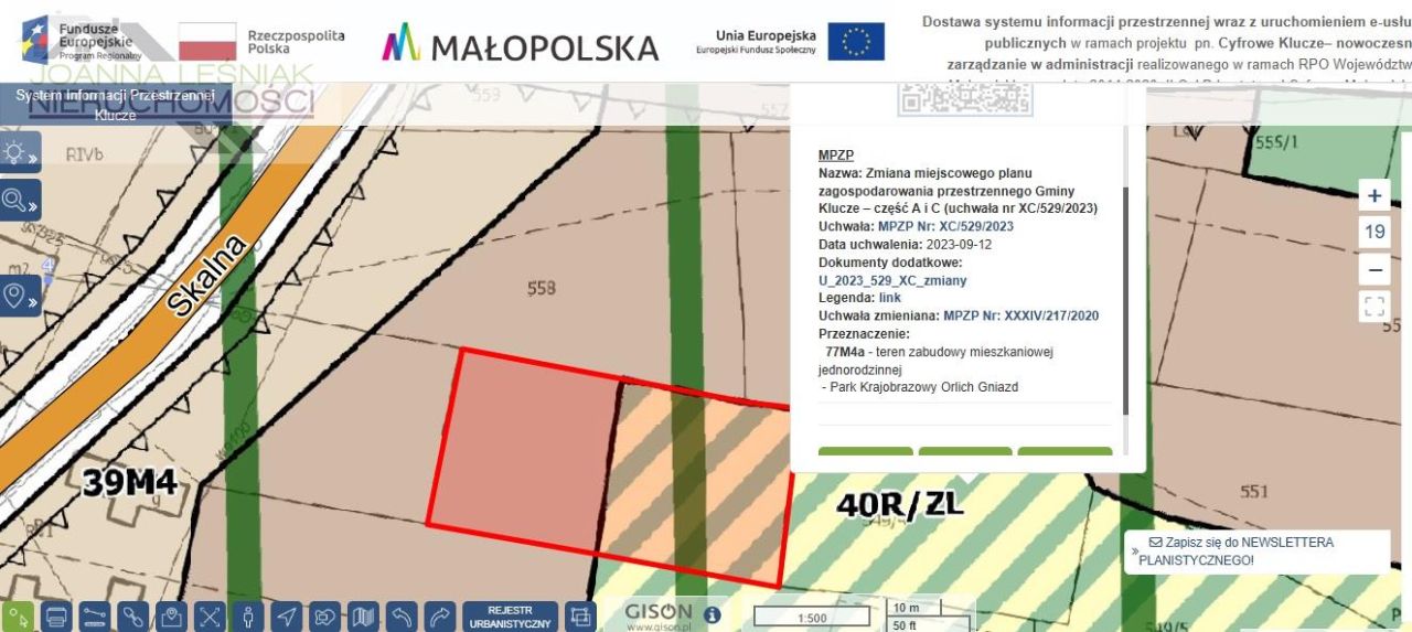 Działka rolno-budowlana Hucisko, ul. Skalna. Zdjęcie 7
