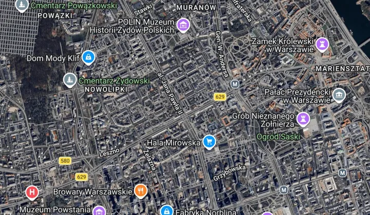 Mieszkanie 3-pokojowe Warszawa Śródmieście, al. Aleja "Solidarności"