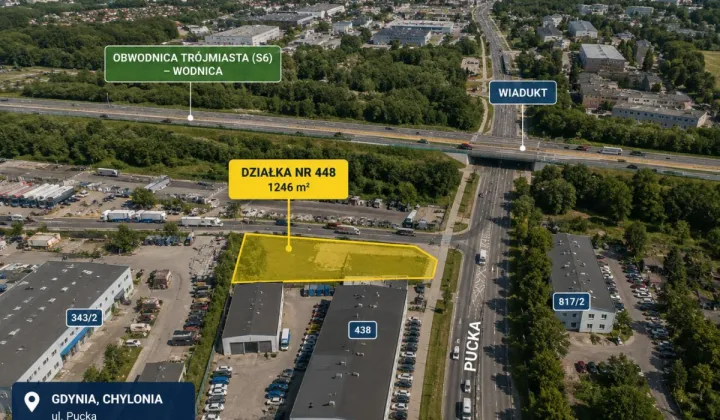 Działka inwestycyjna Gdynia Chylonia, ul. Pucka