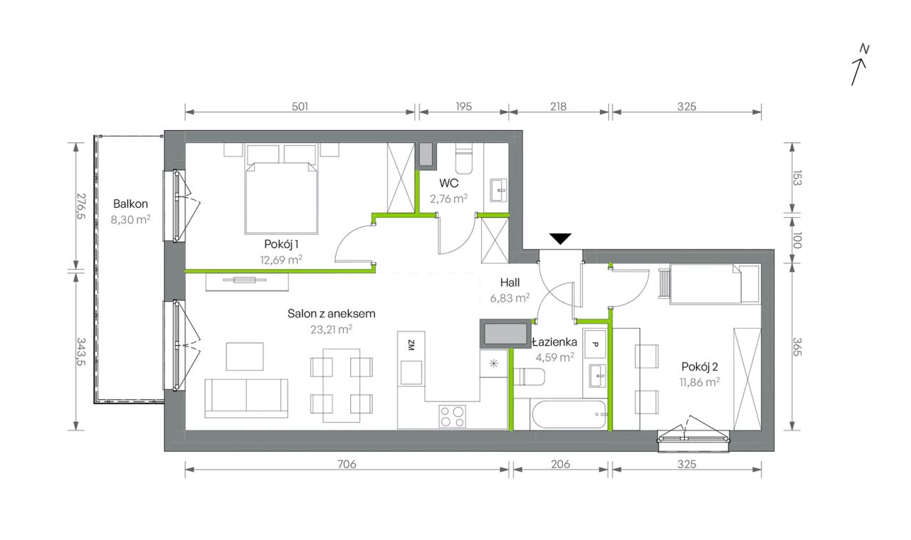 Mieszkanie 3-pokojowe Warszawa Targówek, ul. Oliwska. Zdjęcie 16