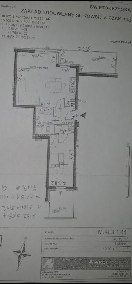 Mieszkanie 2-pokojowe Mińsk Mazowiecki, ul. Świętokrzyska. Zdjęcie 8