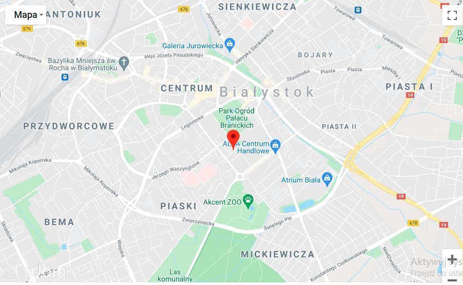 Mieszkanie 2-pokojowe Białystok Centrum, ul. Zygmunta Krasińskiego