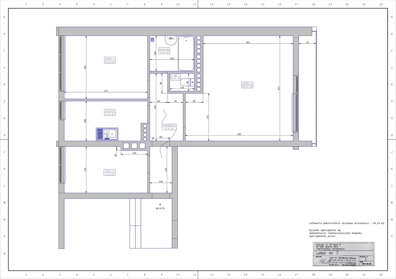 Mieszkanie 3-pokojowe Jelenia Góra Cieplice Śląskie-Zdrój, ul. Dwudziestolecia. Zdjęcie 1