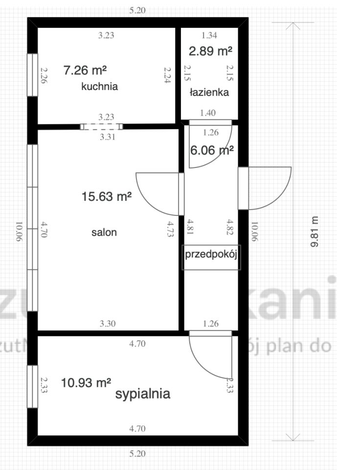 Mieszkanie 2-pokojowe Elbląg Zawada, ul. Podgórna. Zdjęcie 16
