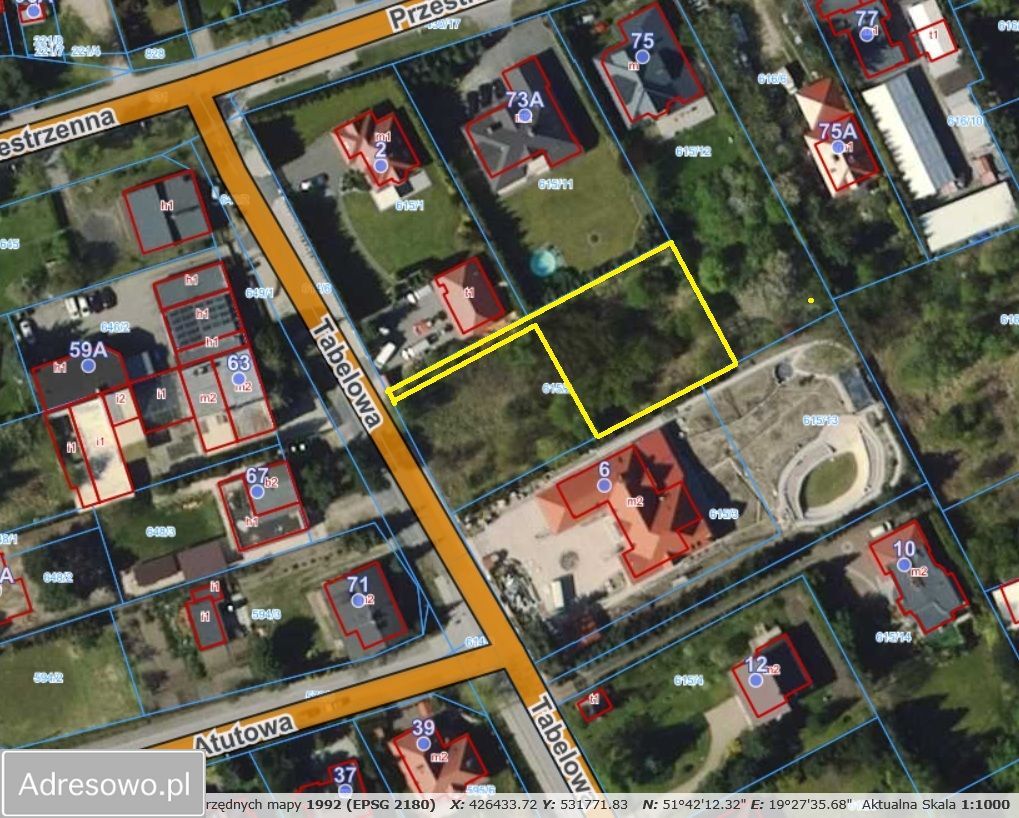 Działka budowlana Łódź Ruda Pabianicka, ul. Tabelowa. Zdjęcie 1