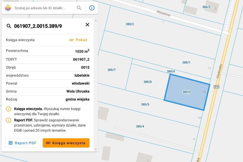 Działka budowlana Wola Uhruska, ul. Chełmska. Zdjęcie 4