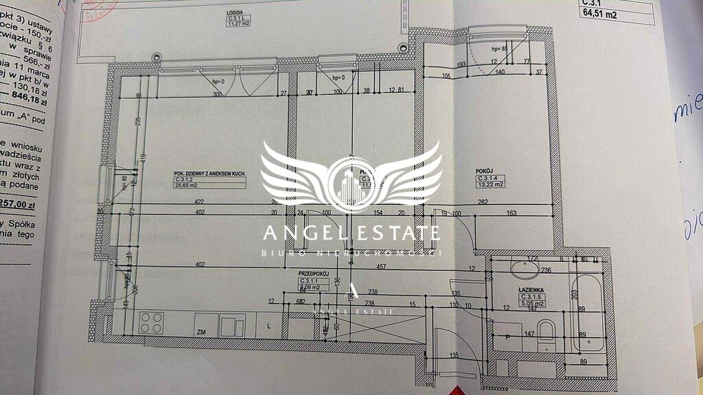 Mieszkanie 3-pokojowe Szczecin, ul. Majora Władysława Raginisa. Zdjęcie 14