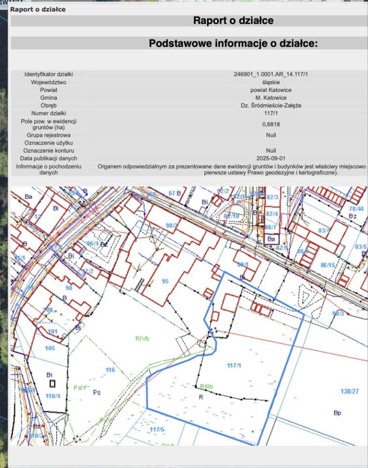 Działka budowlana Katowice Śródmieście, ul. Chorzowska. Zdjęcie 4