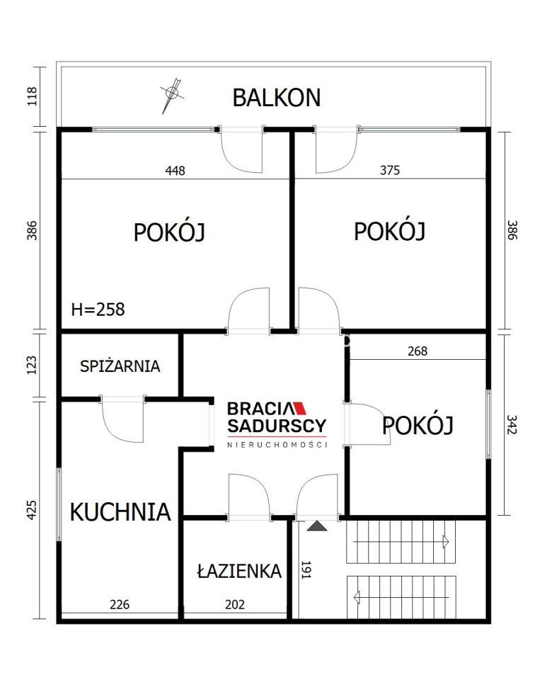 Mieszkanie 3-pokojowe Kraków Podgórze, ul. Makowa. Zdjęcie 20