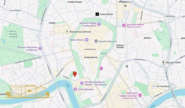 Mieszkanie 2-pokojowe Kraków Stare Miasto, pl. Na Groblach. Zdjęcie 4