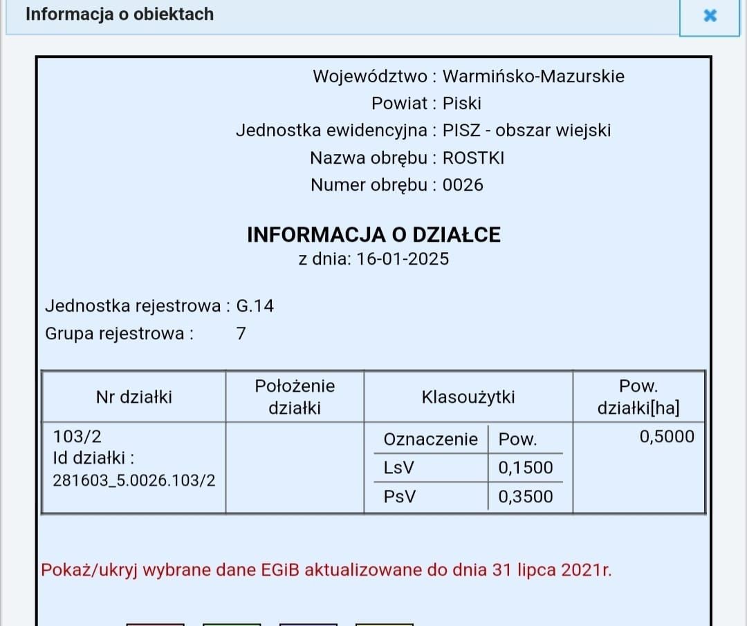 Działka rolna Rostki. Zdjęcie 2