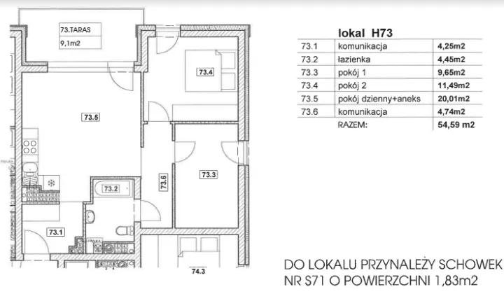 Mieszkanie 3-pokojowe Śrem, ul. Święcickiego