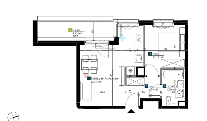 Mieszkanie 2-pokojowe Warszawa Bemowo, ul. Szeligowska