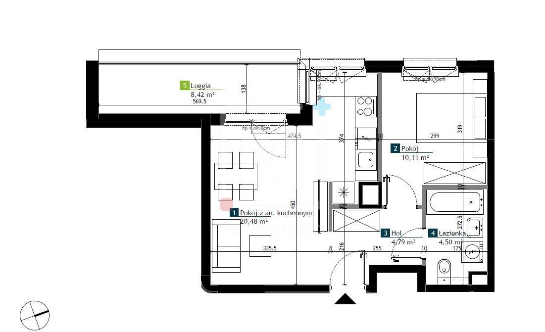 Mieszkanie 2-pokojowe Warszawa Bemowo, ul. Szeligowska. Zdjęcie 1
