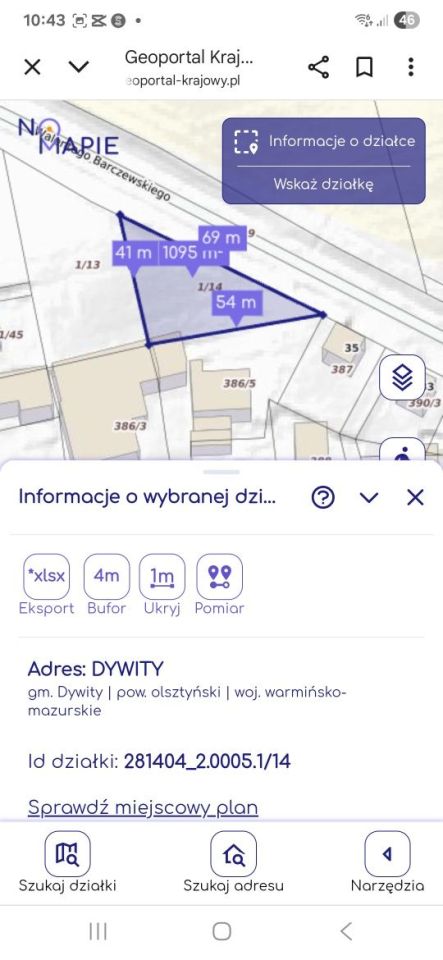 Działka rolno-budowlana Dywity, ul. Walentego Barczewskiego. Zdjęcie 4