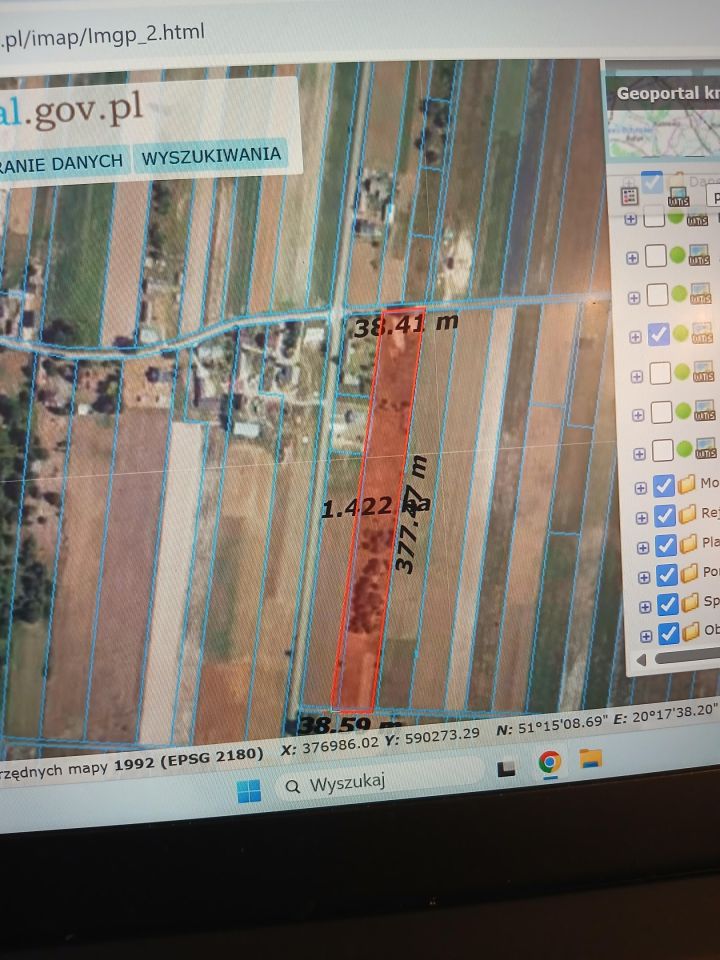 Działka rolno-budowlana Sobień Stara Wieś. Zdjęcie 2