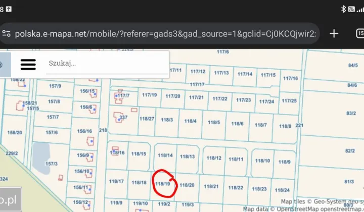 Działka budowlana Krzeczyn