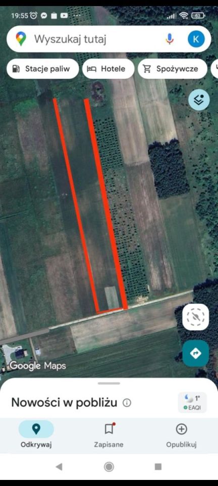 Działka rolna Podgaje. Zdjęcie 1