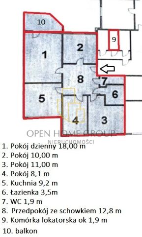 Mieszkanie 4-pokojowe Wrocław, ul. Stacha Świstackiego. Zdjęcie 10